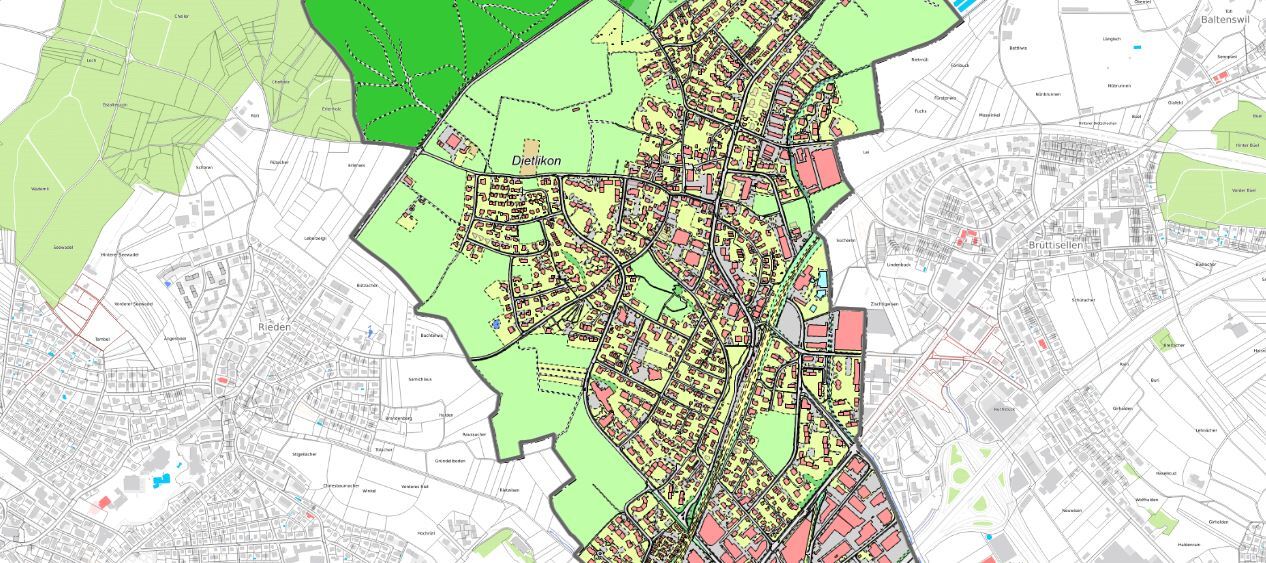 Ortspläne – Gemeinde Dietlikon